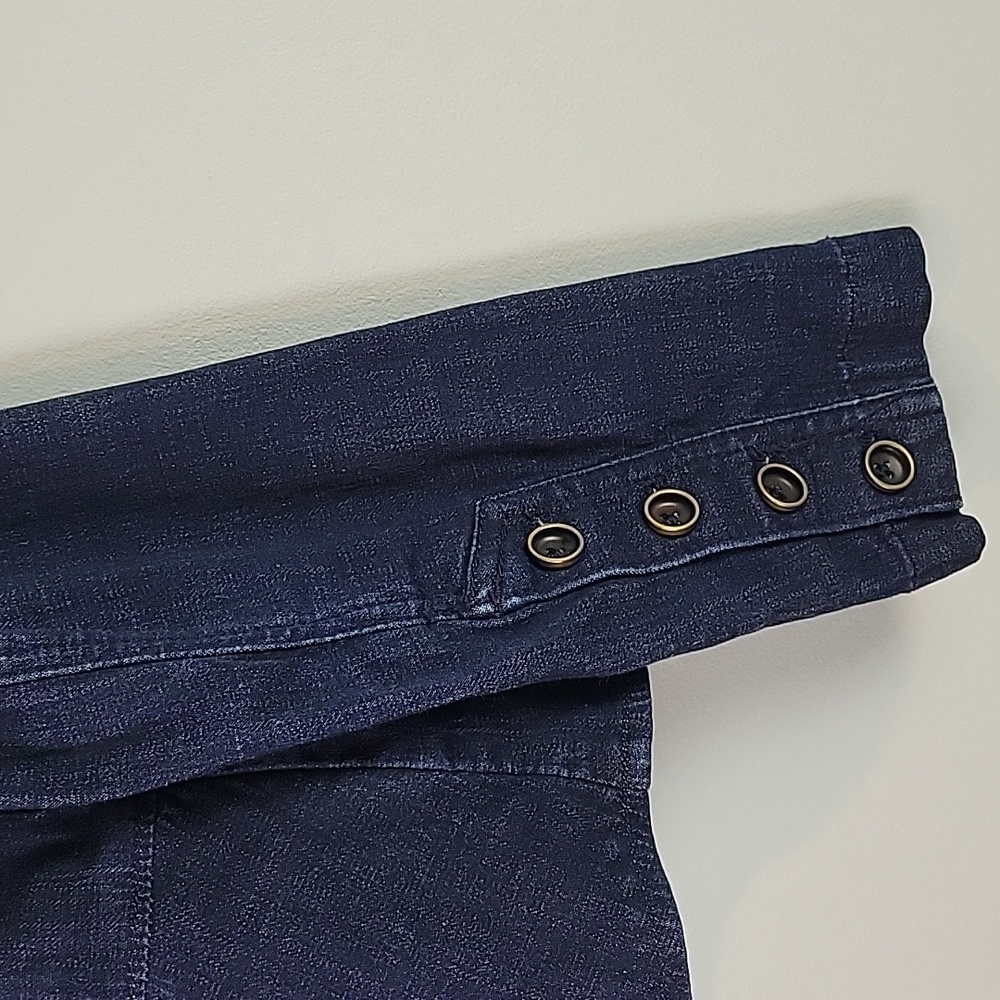 White House Black Market Blue Jean Jacket - Picture 5 of 6